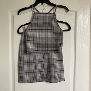 Plaid Two Piece Set